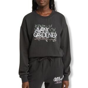Coney Island Picnic Sweatshirt Graphic Avant Gardener Embroidery Gray Medium NWT